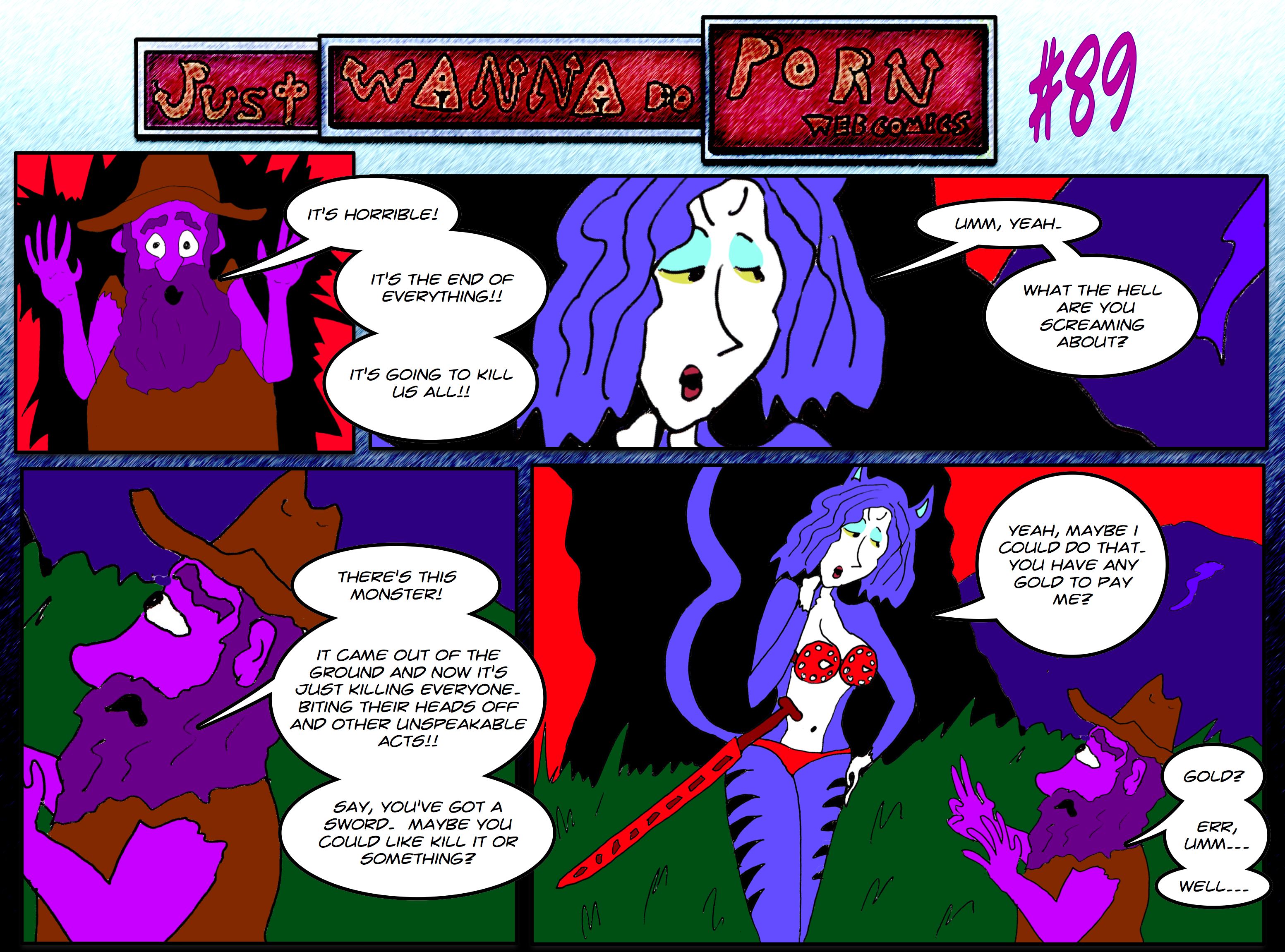 3106px x 2301px - Tanza's Adventures in Fucked Up Land (Part Two) #89-92 â€“ Just Wanna Do Porn  Webcomics